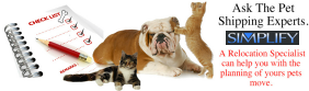 Simplify | Professional Pet Relocation Service offering nationwide door to door service.